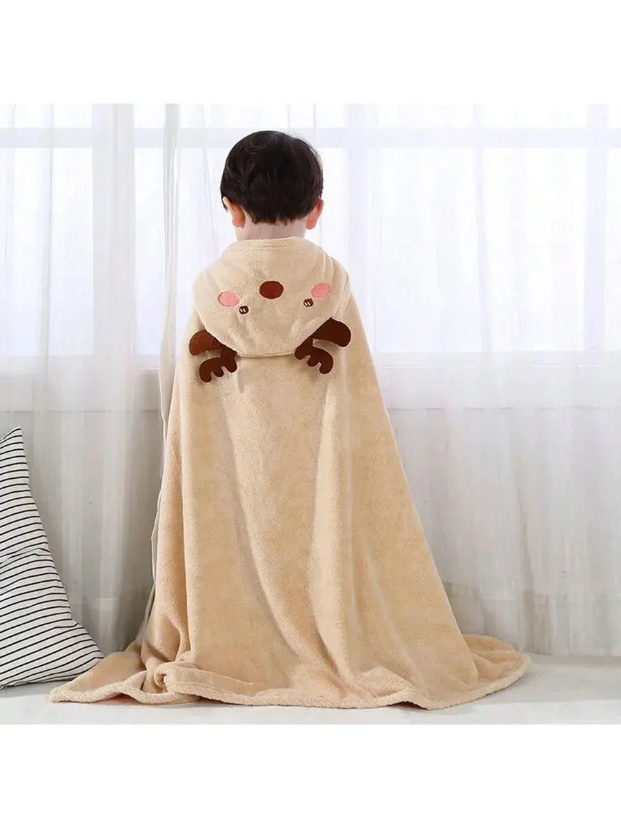 Cape de bain bébé cerf