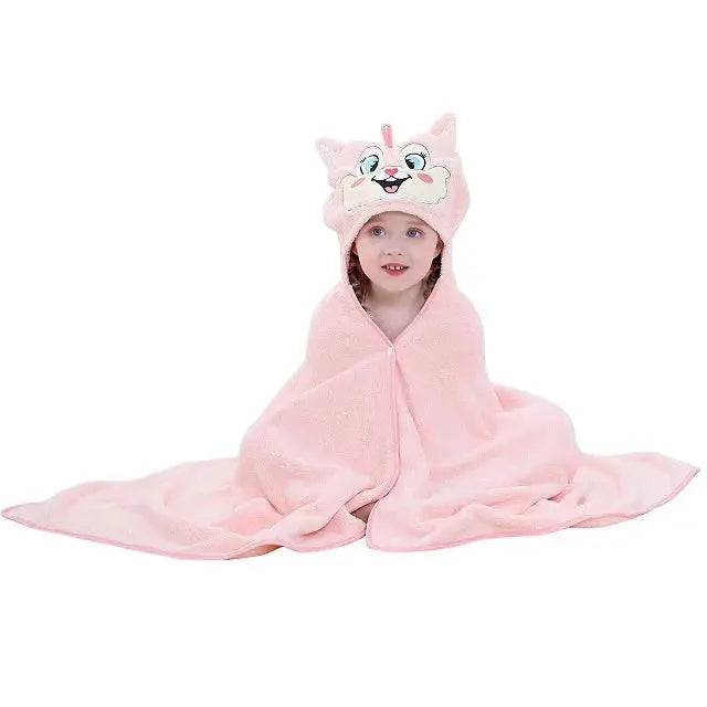 Cape de bain enfant animaux renard