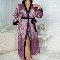 Thumbnail for Peignoir Femme en Satin Grande Taille violet