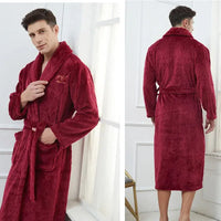 Thumbnail for Peignoir de bain Homme Bordeaux