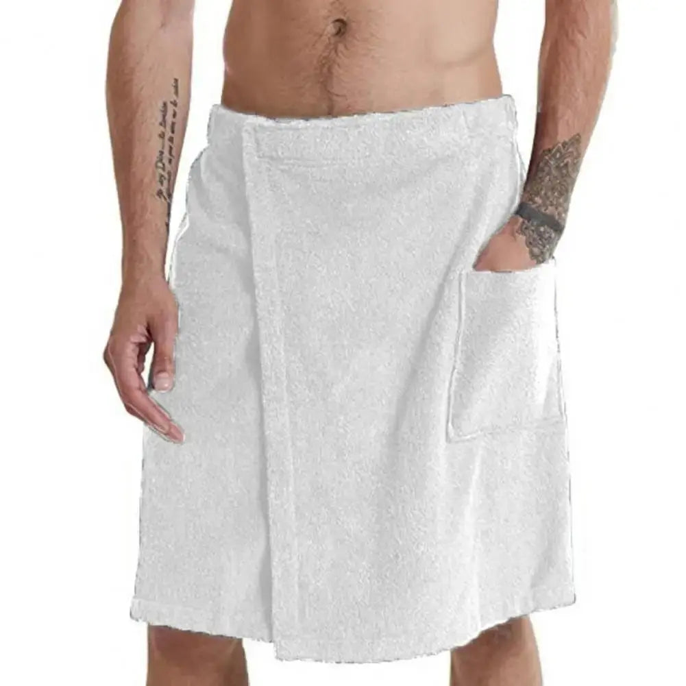 Peignoir de bain Homme Court blanc