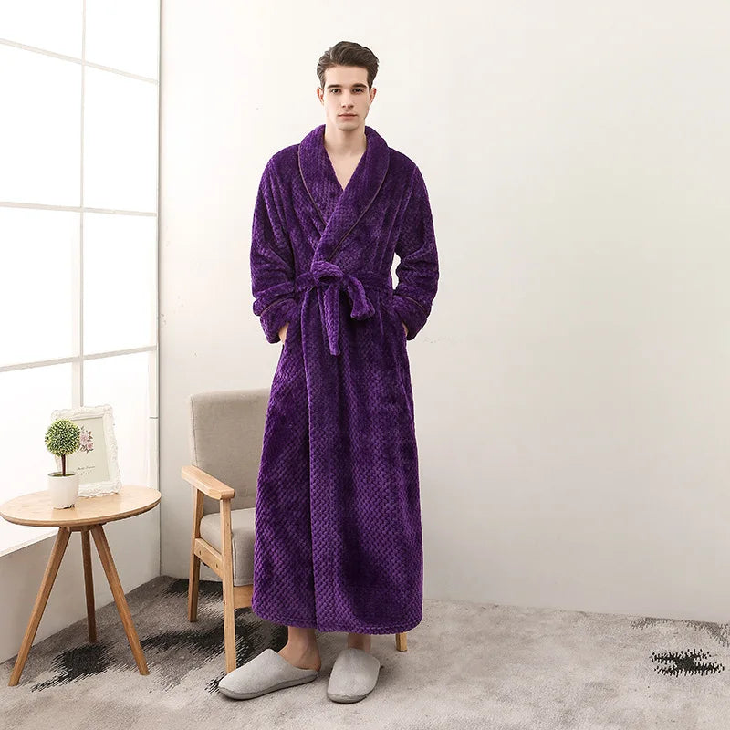 Peignoir de bain homme XXL violet