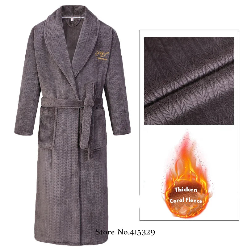 Peignoir de bain homme sortie de bain café