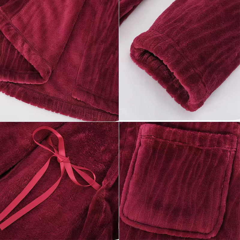 Peignoir de bain homme sortie de bain gros plan