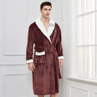 Thumbnail for Peignoir de bain homme très grandes tailles marron