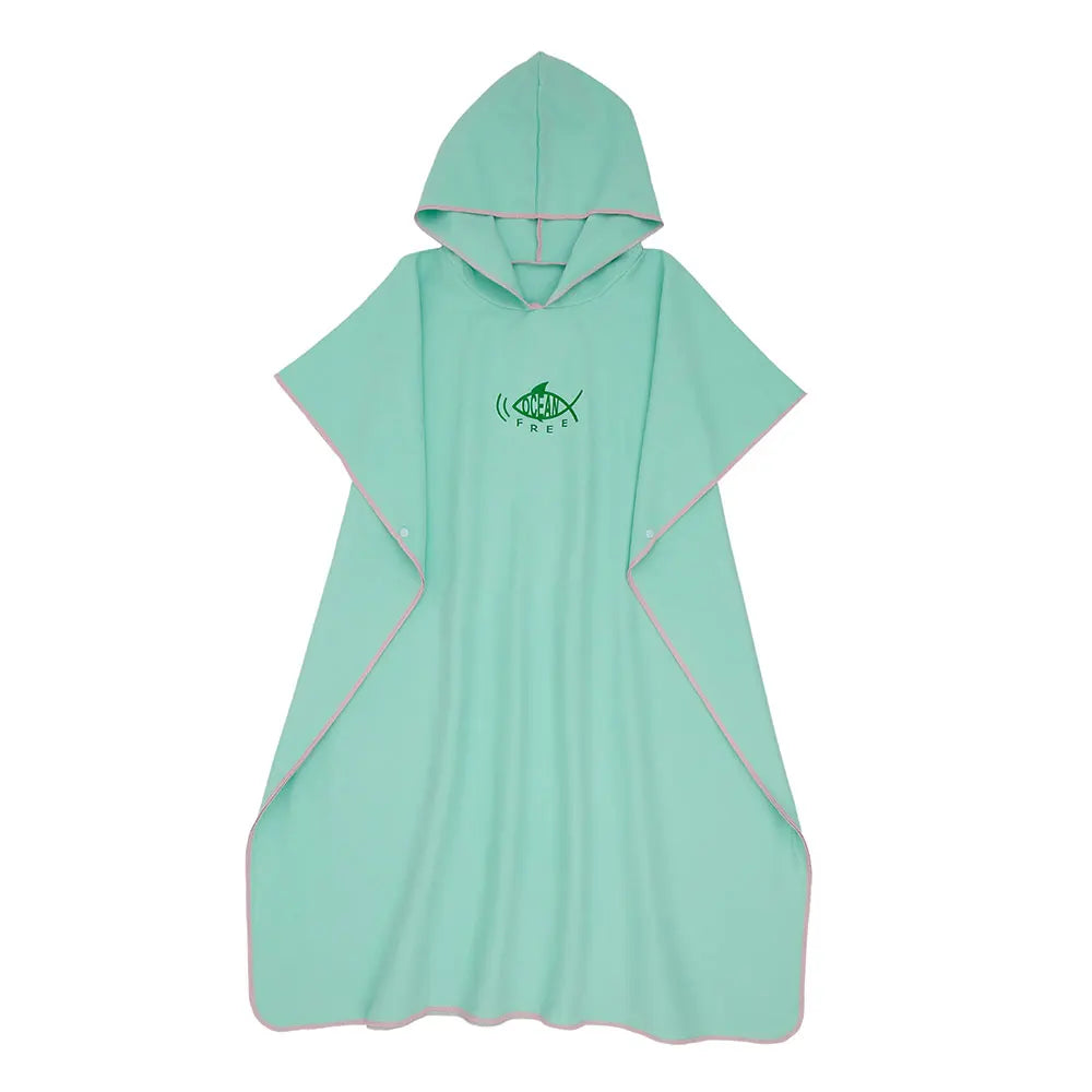 Poncho de bain Adulte Femme vert