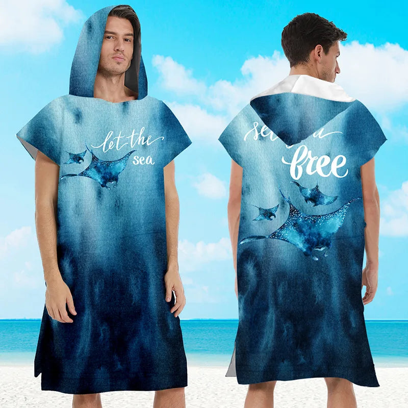 Poncho de bain Adulte Homme