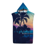 Thumbnail for Poncho de bain Adulte Surf coucher bleu