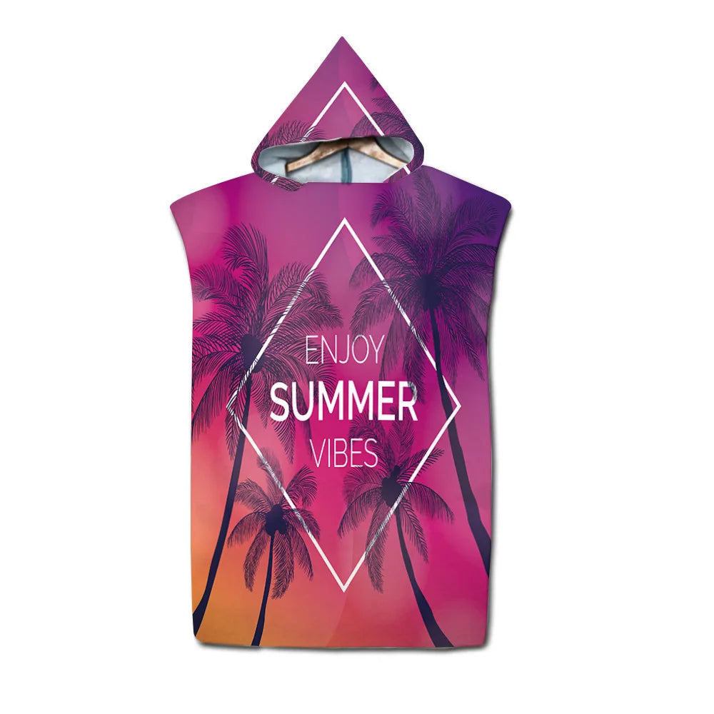 Poncho de bain Adulte Surf enjoy summer