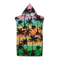 Thumbnail for Poncho de bain Adulte Surf orange vert