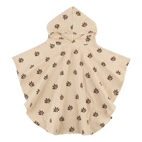 Thumbnail for Poncho de bain Enfant Coton beige feuille