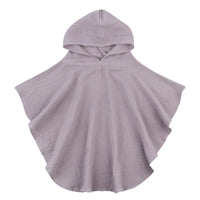 Thumbnail for Poncho de bain Enfant Coton mauve uni