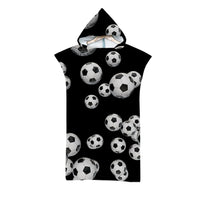 Thumbnail for Poncho de bain Enfant Foot noir