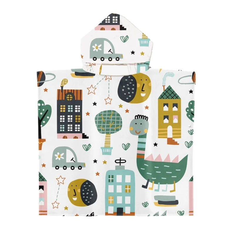 Poncho de bain Enfant Garçon maison