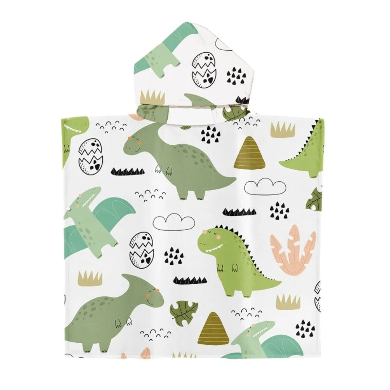 Poncho de bain Enfant Garçon vert