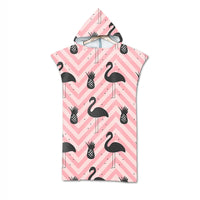 Thumbnail for Poncho de bain enfant avec capuche flamand